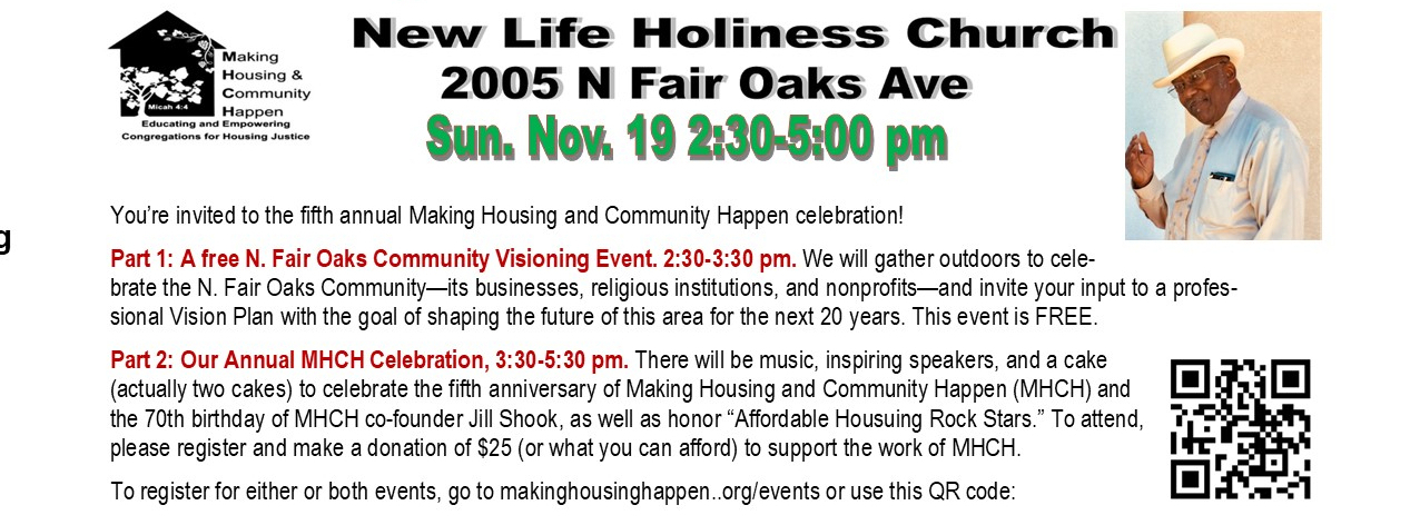 Flyer for MHCH Annual Event 2023 half sheet
